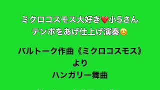 小５さんとの２台ピアノ・バルトーク《ミクロコスモス》よりハンガリー舞曲の仕上げ演奏＠世田谷・三軒茶屋・下北沢村田ピアノ教室