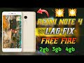 Redmi Note 4 2gb, 3gb, 4gb ram Free Fire lag-fix in 2021 || How to solve Redmi note 4 lag problem ||