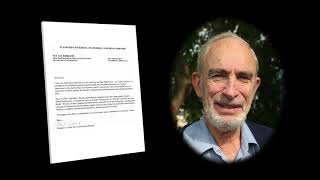 Congratulatory Message to Prof.Tilman from Prof. Paul R. Ehrlich /ティルマン教授への祝福メッセージ - ポール・R・エーリック教授