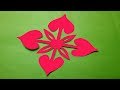 How to make Easy & Simple paper cutting Flower ? Paper Cutting Design-Kirigami Tutorials.