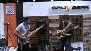 Encore Jam with David Dyson and Damian Erskine at Gruv Gear Booth Winter NAMM 2012