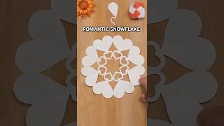 HOW TO MAKE A ROMANTIC PAPER SNOWFLAKE STEP BY STEP | CHRISTMAS CRAFTS INCLUDING ART