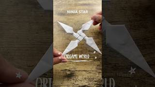 HOW TO MAKE NINJA STAR ORIGAMI SHURIKEN TUTORIAL | PAPER NINJA WEAPON STAR CRAFTING INSTRUCTIONS ART