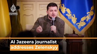 Al Jazeera journalist asks Zelenskyy about mental strain of war | Al Jazeera Newsfeed