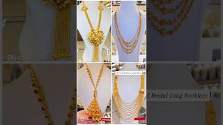 Gold Bridal Long Necklace set designs #necklace #gold #trending #shorts