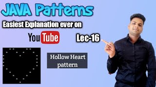 How to print Heart Pattern program in java | Hollow Heart Pattern Programs in java