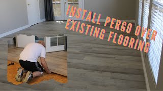 INSTALL PERGO OVER EXISTING FLOORING-Easy Installation Pergo Outlast Plus over Parquet Flooring