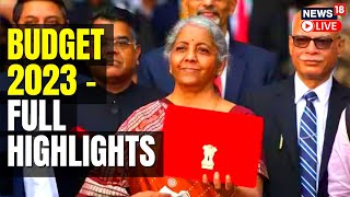 Budget 2023 | Nirmala Sitharaman Budget Speech 2023 | Budget 2023 Highlights | English News LIVE