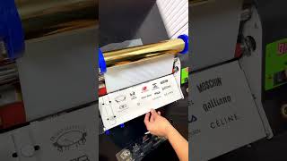 Metallic gold foil with UV-60R UV DTF printer #uvdtf #uvdtfprinter