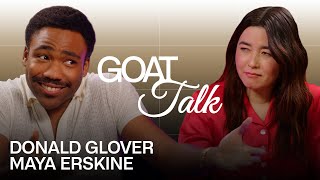 Donald Glover & Maya Erskine Debate GOAT 21 Savage Song, Memes and Conspiracy Th
