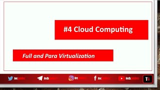 Cloud Computing-Tutorial4|Full virtualization and para virtualization