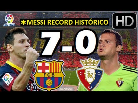 Barcelona Vs Osasuna 7-0| TODOS LOS GOLES HD| HAT-TRICK DE MESSI| MESSI ...