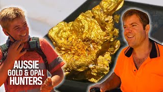 MASSIVE Gold Nugget Find Takes The Poseidon Crew Over Their Season Target! | Aussie Gold Hunters