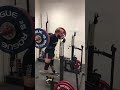 Meet prep 4 weeks out - Low bar squat, Bench press