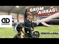 DD Airbag Session - Slopestyle Bike Tricks onto Airbags with Groms