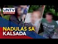 Tatlo, sugatan sa sumemplang na motorsiklo dahil sa umano’y madulas na kalsada