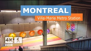 [ 4K ] Villa-Maria Metro Station Walking Tour | Orange Line | Montreal, Quebec, Canada 🇨🇦 2025