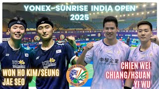 WON HO KIM/SEUNG JAE SEO🇰🇷VS CHIEN WEI CHIANG/HSUAN YI WU🇹🇼: YONEX-SUNRISE INDIAN OPEN 2025