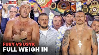 IT'S ON!! Tyson Fury vs. Oleksandr Usyk • UNDISPUTED WEIGH IN & FACE OFF in Saudi Arabia