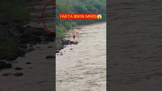 fakta bikin miris‼️benar² tak menyangka lihat yg nyeser ikan di sungai saat arus sungai deras#shorts