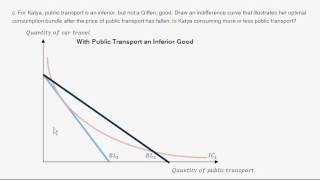 Income and Substitution Effects with an Inferior Good - Intro to Microeconomics