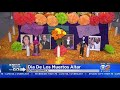 day of the dead alter set up in downtown la to honor our heroes