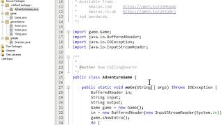 Programming a Java Text Adventure: The Game Structure