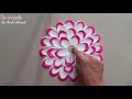 shading flower rangoli by Aarti shirsat || rangoli design || latest rangoli || Top rangolis