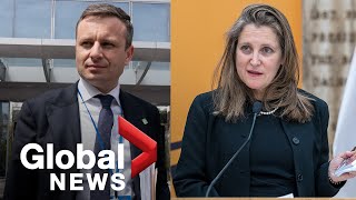 Chrystia Freeland says Russia should be booted from G20 over Ukraine war | FULL