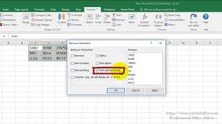 How To Remove Non-Alphanumeric Characters In Excel?