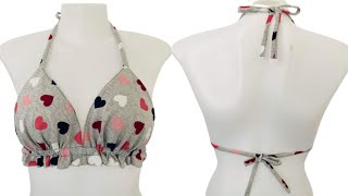 Very​ Cute​ Bras Neck​ and​ Back Tie​  Cutting&Stitching|Sexy​ Bikini​ Bra