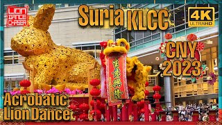 CNY 2023 - Acrobatic Double Lion Dance Performance By Khuan Loke @  Suria KLCC