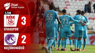 Sivasspor 3-2 Keçiörengücü MAÇ ÖZETİ (Ziraat Türkiye Kupası 5. Tur) / 18.01.2024