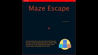 "Maze Escape" Processing Coded Mini Game