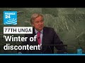 Opening summit, UN chief warns of 'winter of discontent' • FRANCE 24 English