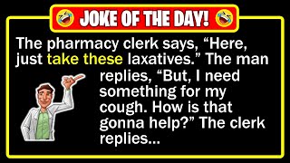 🤣 BEST JOKE OF THE DAY! - John was a clerk at a small pharmacy, but he was not... | Funny Dad Jokes