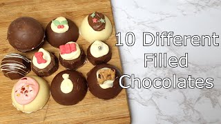 How to make 10 Filled Chocolates (Mint Creams, Brandy Creams, Rum Creams, Orange Creams and more)