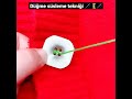 düğme süsleme tekniği 🧵🪡kanalımıza abone olup like atmayı unutmayın✔️📍 düğme craft diy handmade