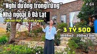 “Nghỉ dưỡng trong rừng” Ven Đà Lạt| GẦN 2000m2 GIÁ CHỈ 3 TỶ 5