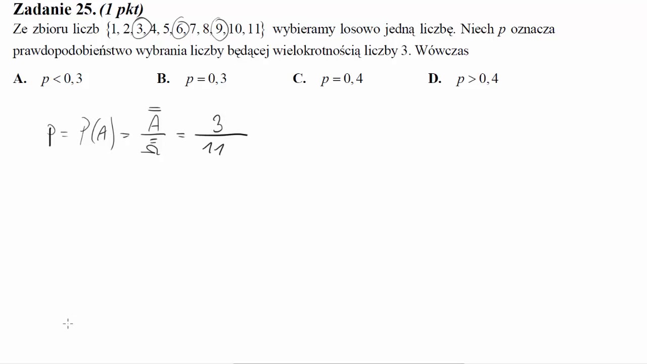 Matura Sierpień 2010 Zadanie 25 Ze Zbioru {1,2,3,4,5,6,7,8,9,10,11 ...