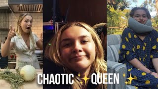 Florence Pugh being a funny chaotic queen for 6 minutes