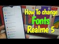 How to change Realme 5 Fonts, Realme 5 Font change, 100+ Realme Fonts