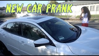 NEW CAR PRANK ON SISTERS BIRTHDAY!