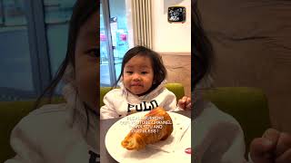 napaaga gising ni MJ at kumain ng croissant #shorts  #family  #love  #europe  #amazing  #viral