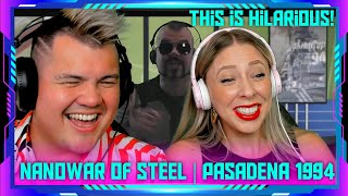 Reaction to NANOWAR OF STEEL - Pasadena 1994 (feat. Joakim Brodén) | THE WOLF HUNTERZ Jon and Dolly