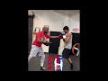 floyd mayweather coaching his nephew how to avoid punching wild but short w power