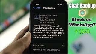 Fixed: WhatsApp iCloud Backup Stuck on iPhone!