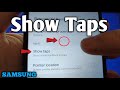 How to enable or disable show taps on Samsung Galaxy A02 | Developer Options