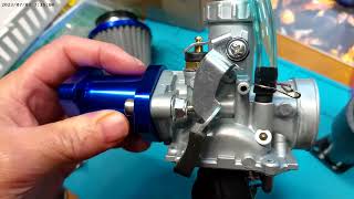 VM22 26mm Carburetor Kit proper install Predator 212cc mini bike.