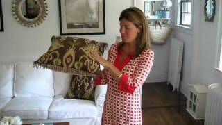 Brown Ikat Pillow Cover by Shorely Chic